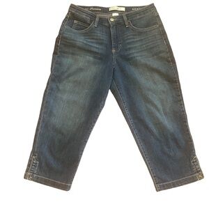 Croft & Barrow Stretch Denim Capri Pants Size 8